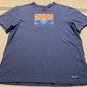 Life Is Good Blue Graphic Tee